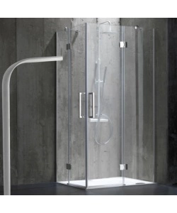 BOX DOCCIA "STELLA" ALLUMINIO CROMATO, 70X100X190 CM